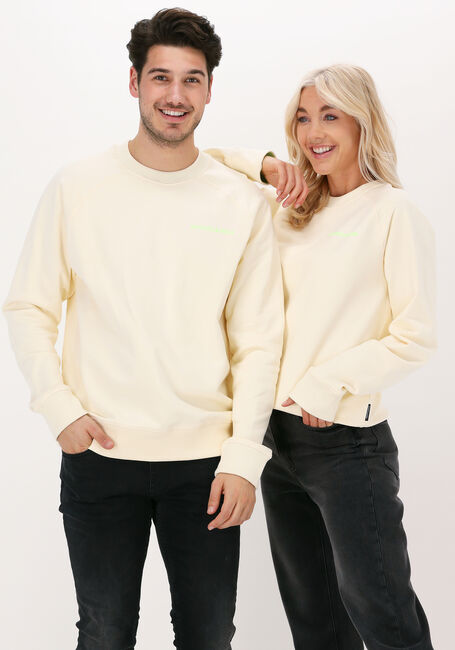 Beige SCOTCH & SODA Sweater UNISEX - CREW NECK SWEATER IN  - large