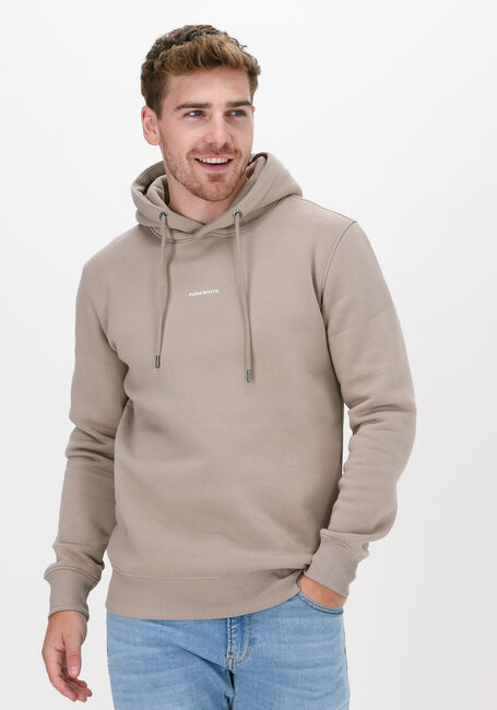 Taupe PUREWHITE Sweater PURE LOGO HOODIE - large