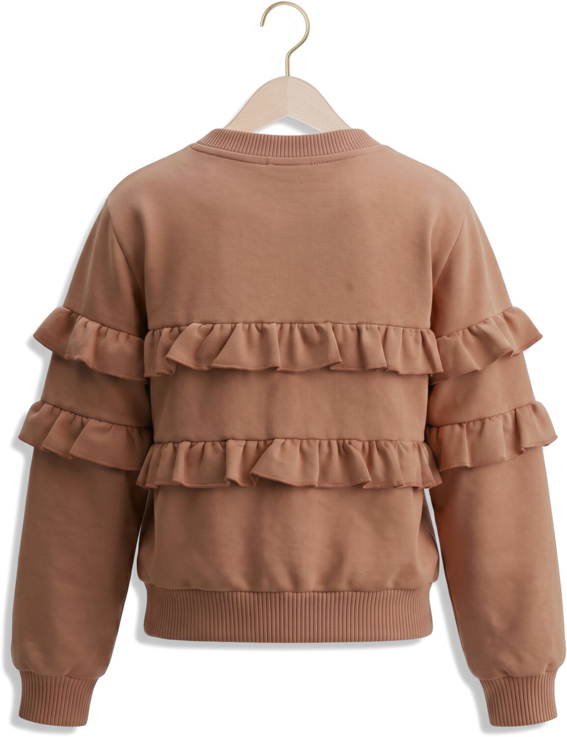 YOUR WISHES Meisjes Truien & Vesten Ruffle Sweater Bruin
