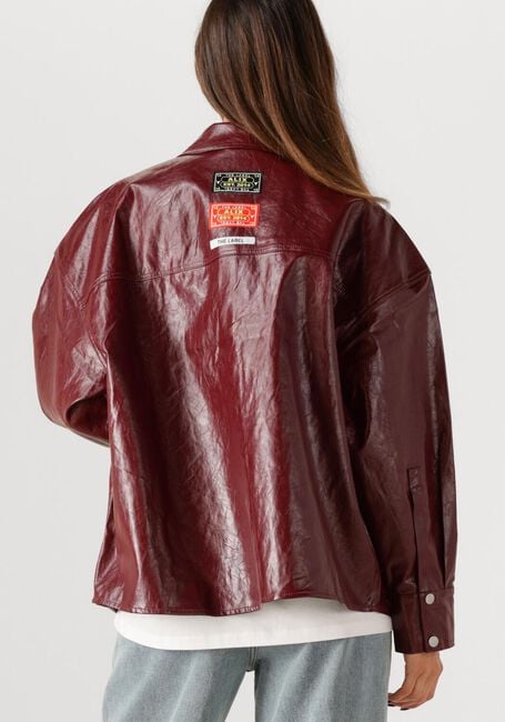 Bordeaux ALIX THE LABEL Blouses FAUX LEATHER BLOUSE - large