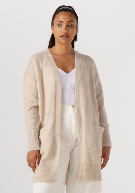 Beige SELECTED FEMME Vest LULU NEW LS KNIT LONG CARDIGAN B - large