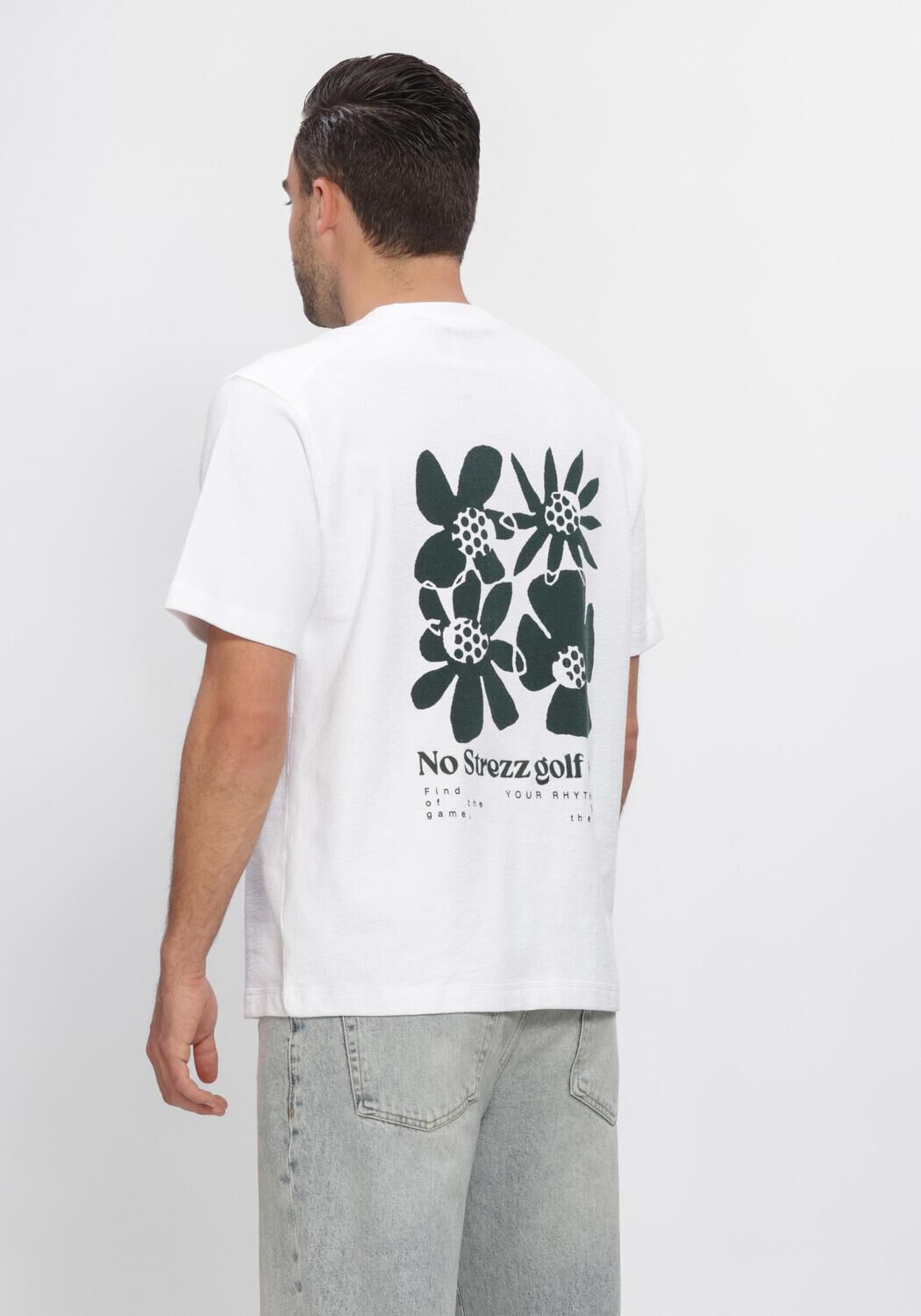 Witte DSTREZZED T-shirt DS_LASSE ARTWORK TEE - large