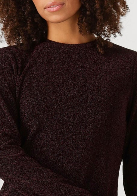Bordeaux OBJECT Mini jurk OBJFILIPA L/S RE SHORT DRESS - large