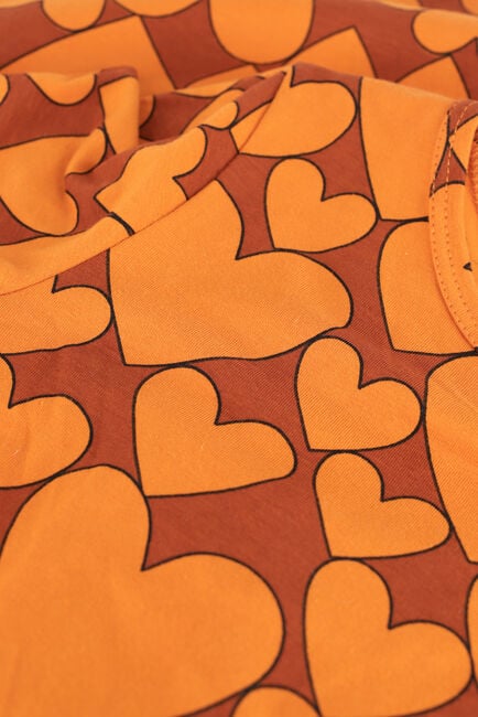 Oranje CARLIJNQ Mini jurk HEARTS - SKATERDRESS - large