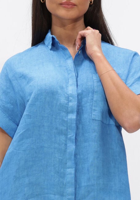 Blauwe BY-BAR Mini jurk HELLA LINEN DRESS - large