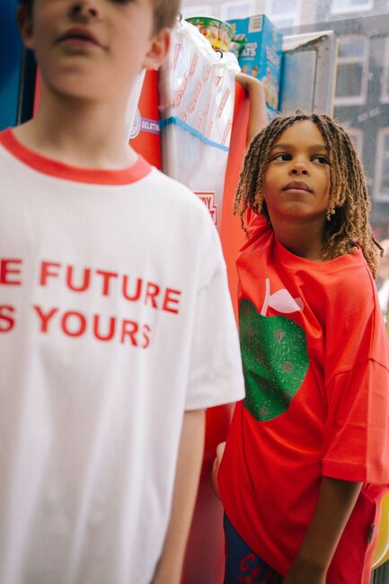 Roze CALL ME FRANKIE T-shirt APPLE T-SHIRT - large