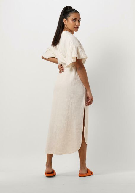 Gebroken wit SISSEL EDELBO Midi jurk CHARM ORGANIC COTTON CAFTAN - large