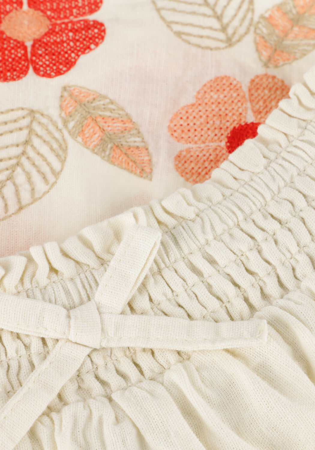 Gebroken wit MAYORAL Minirok EMBROIDERED SKIRT - large