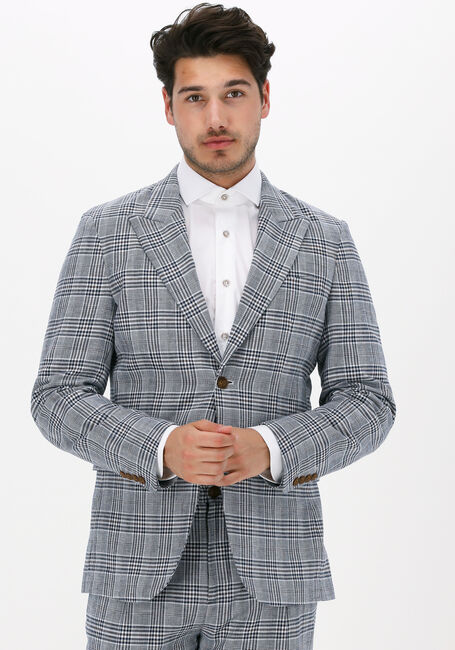 Donkerblauwe SELECTED HOMME Colberts SLHSLIM-NOAH MULTI CHECK BLZ - large