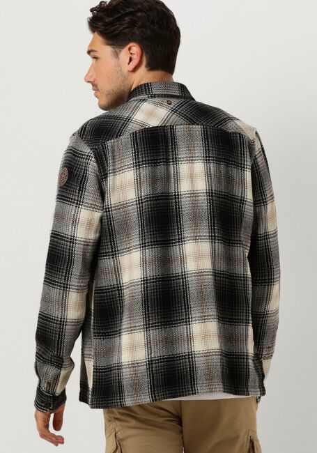 Grijze PME LEGEND Overshirt LONG SLEEVE SHIRT HEAVY FLANEL YARNDYED CHECK - large