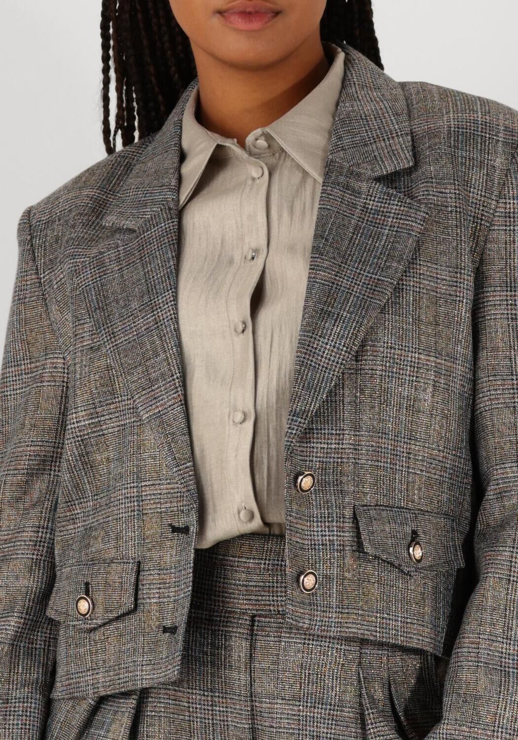 AAIKO Dames Blazers Ines Tweed Pes 540 Zwart