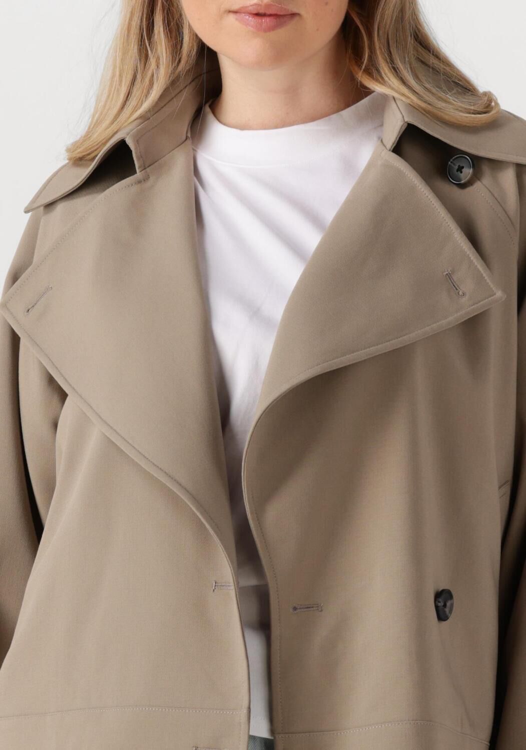 SECOND FEMALE Dames Jassen Silvie Trench Jacket Beige