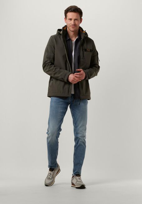 Grijze PME LEGEND Jack SEMI LONG JACKET SUCCESSOR 2.0 SOFT SHELL - large