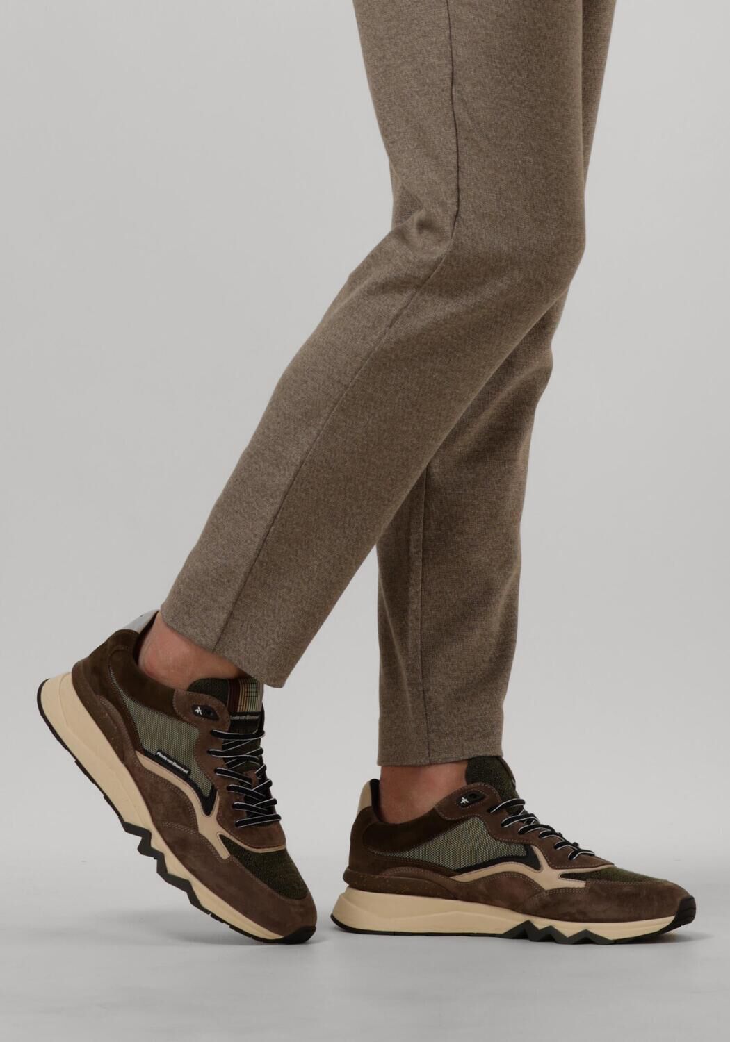 Groene FLORIS VAN BOMMEL Lage sneakers SFM-10178 DE ZAGER - large