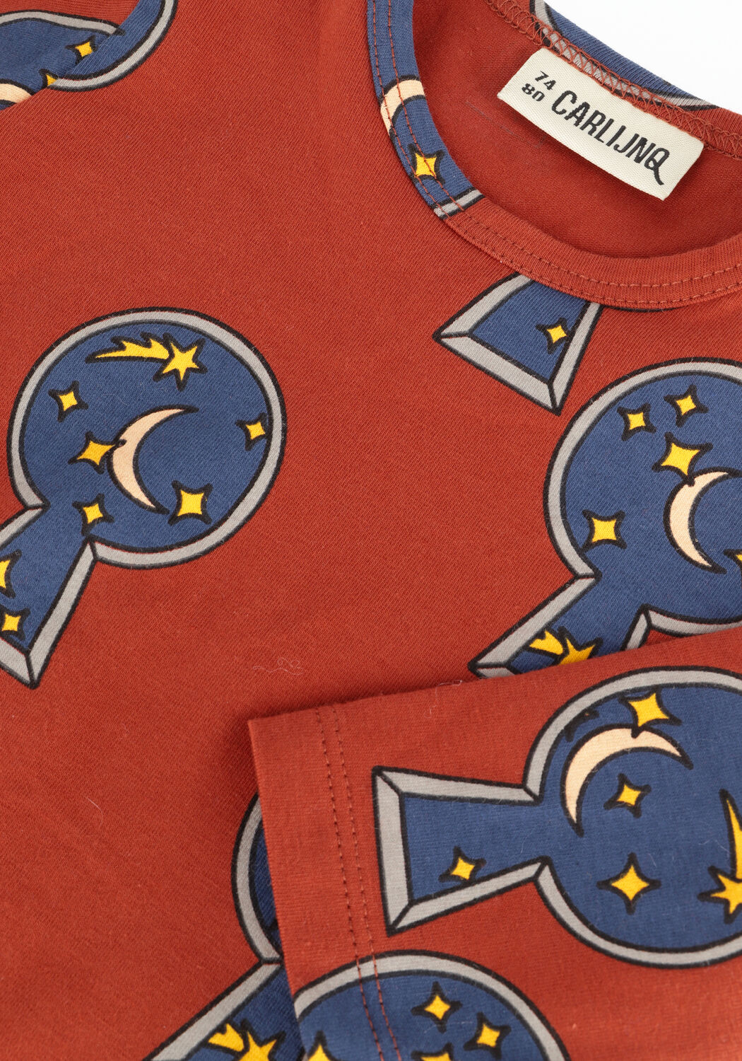 Cognac CARLIJNQ Rompers KEYHOLE - BODYSUIT LONGSLEEVE - large