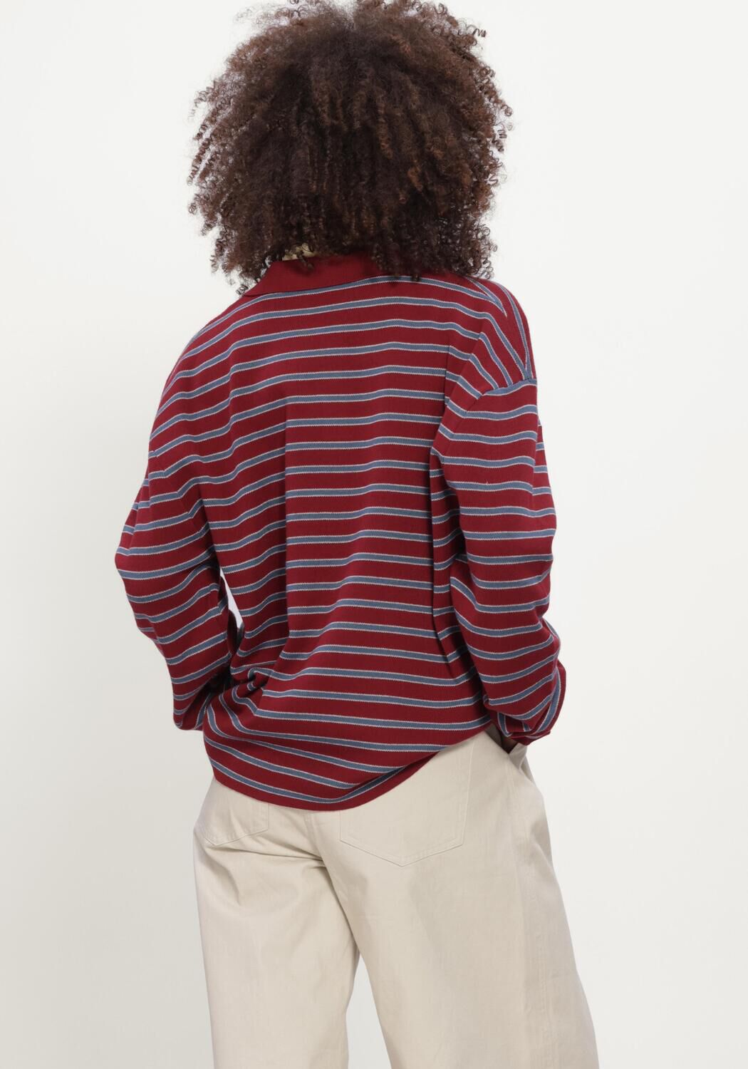 Bordeaux BOII STUDIOS Polo VEGA CHECK SHIRT - large
