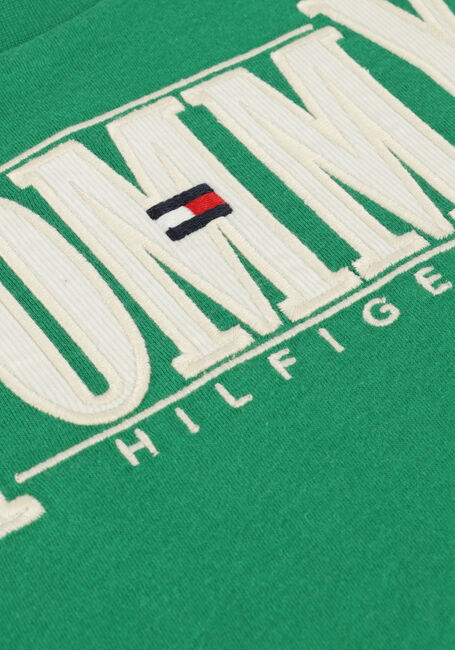 Groene TOMMY HILFIGER T-shirt CORD APPLIQUE TEE S/S - large
