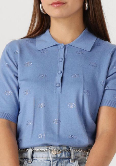 Blauwe LIU JO T-shirt ECS MAGLIA CHIUSA M/C - large