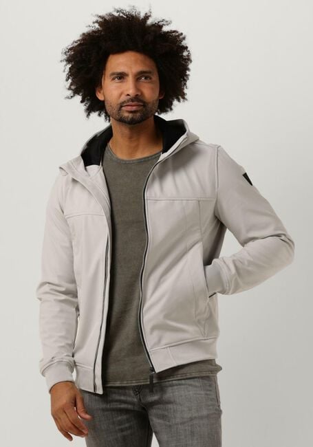 Gebroken wit PUREWHITE Jack SOFTSHELL JACKET WITH RUBBERBADGE AT SLEEVES - large