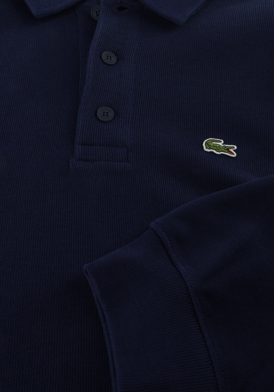 Donkerblauwe LACOSTE Trui CLASSIC FIT POLO COLLAR RIBBED POLO - large