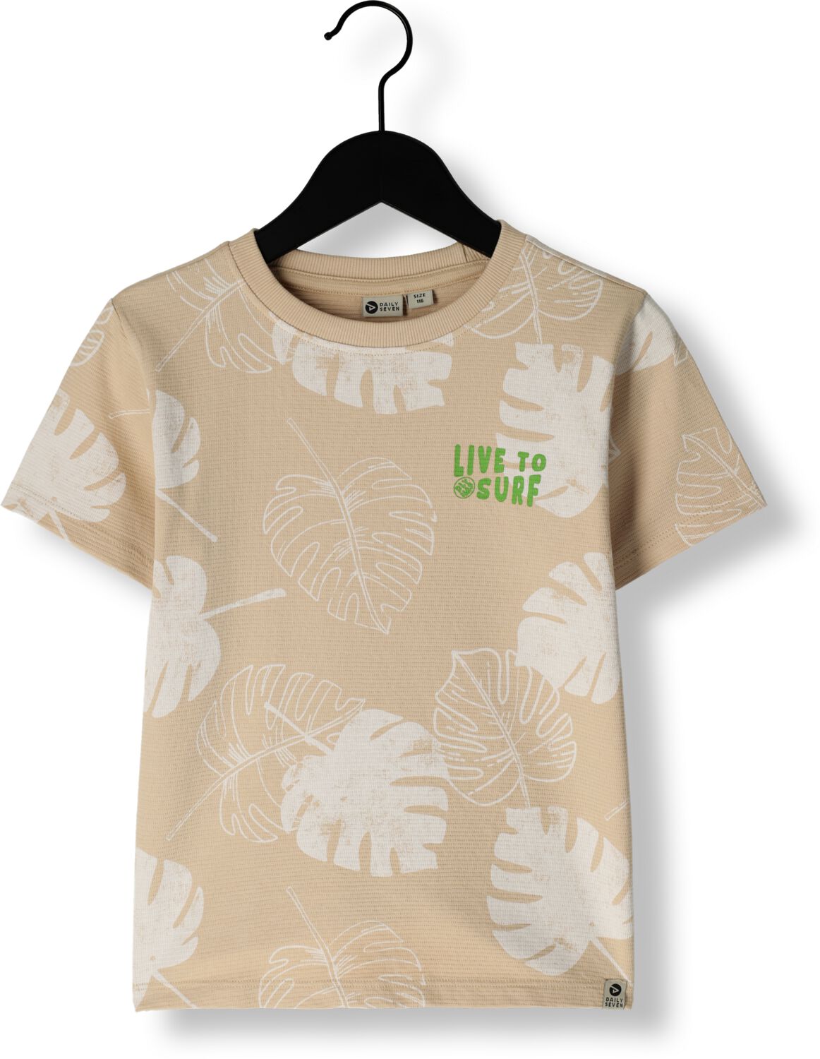 DAILY7 Jongens Polo's & T-shirts T-shirt Print Zand