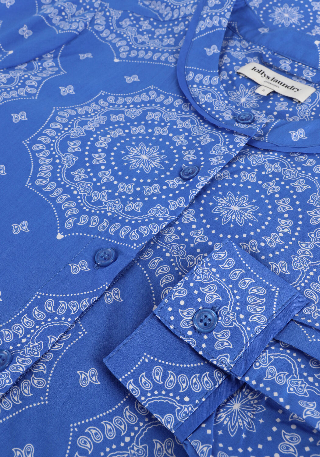 Blauwe LOLLYS LAUNDRY Mini jurk VEGA - large