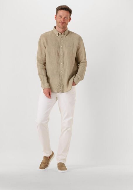 Beige TOMMY HILFIGER Casual overhemd PIGMENT DYED LI SOLID RF SHIRT - large