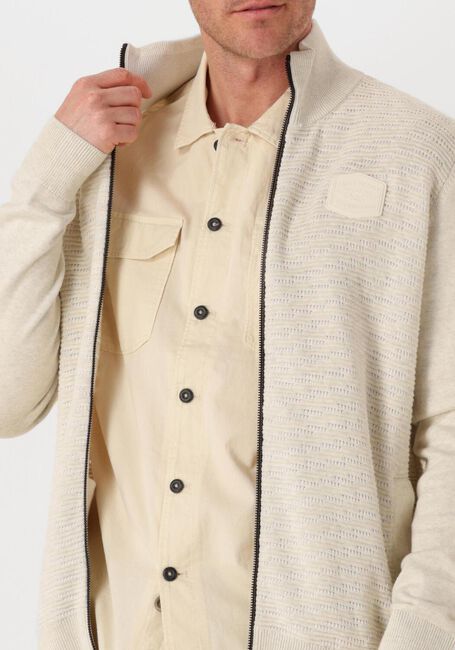 Ecru PME LEGEND Vest ZIP JACKET STRUCTURE COTTON - large