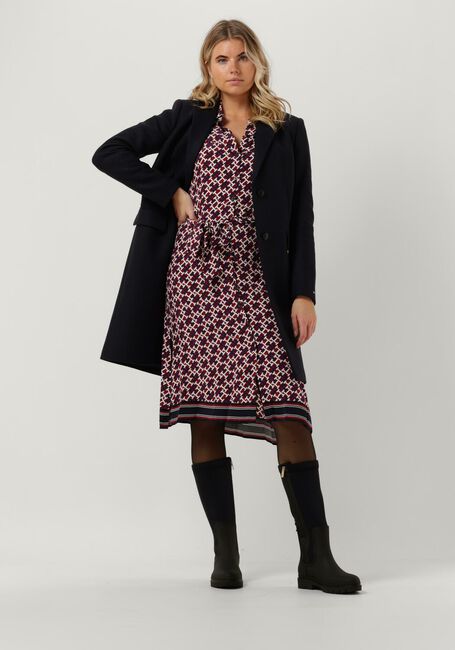 Donkerblauwe TOMMY HILFIGER Mantel WOOL BLEND CLASSIC COAT - large