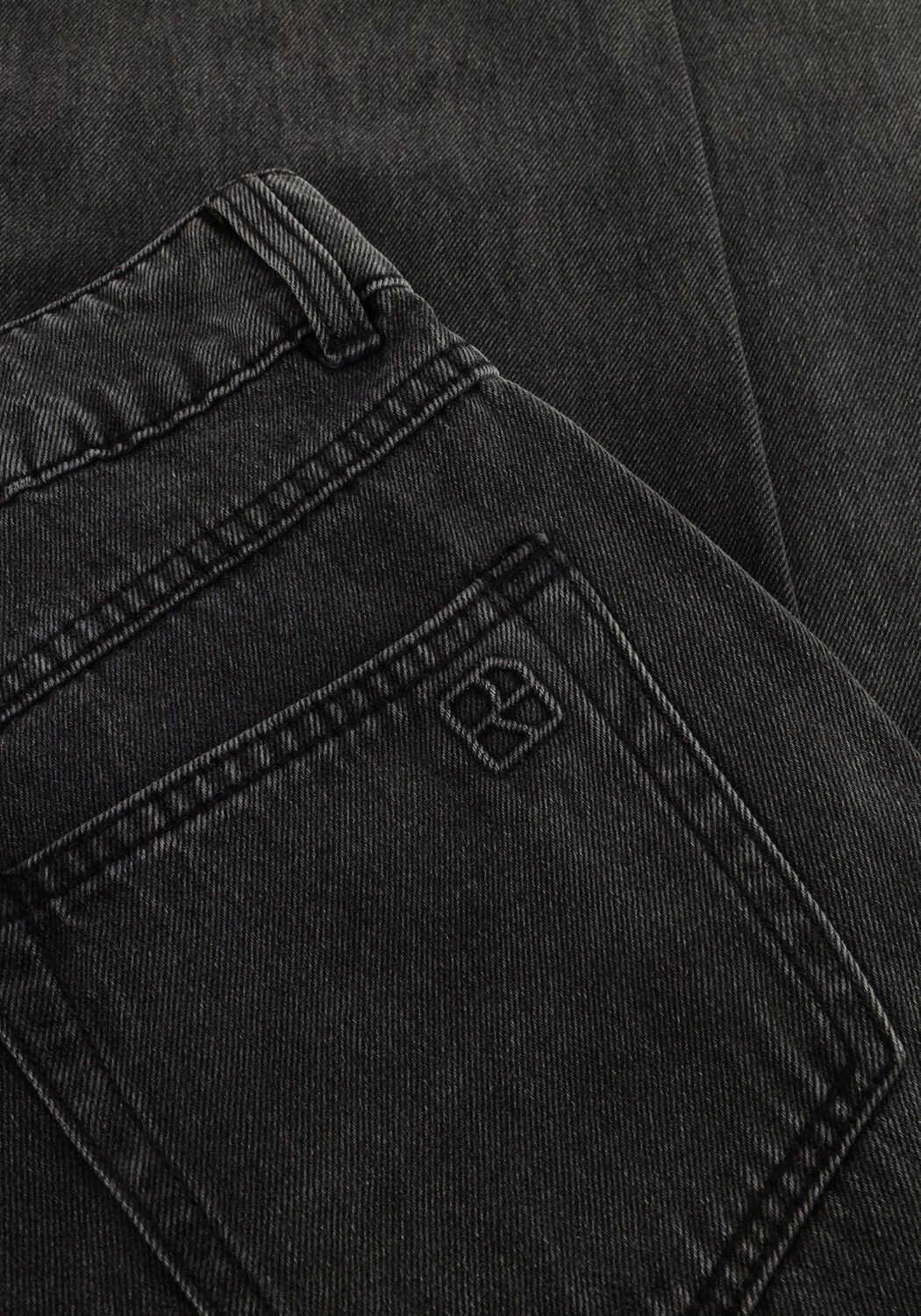 Antraciet ROUGE EDIT Wide jeans ROUMORA HW WF F/L RELAXED JEANS - large