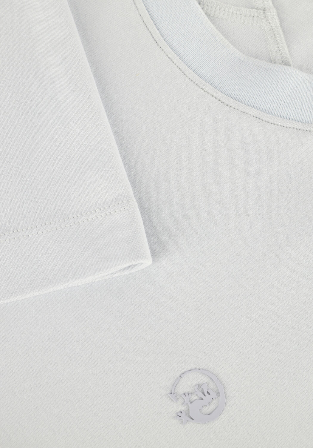 Lichtblauwe CAST IRON T-shirt SHORT SLEEVE R-NECK REGULAR FIT INTERLOCK - large