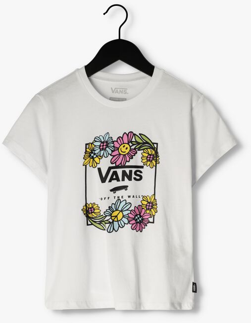Witte VANS T-shirt ELEVATED FLORAL CREW WHITE - large