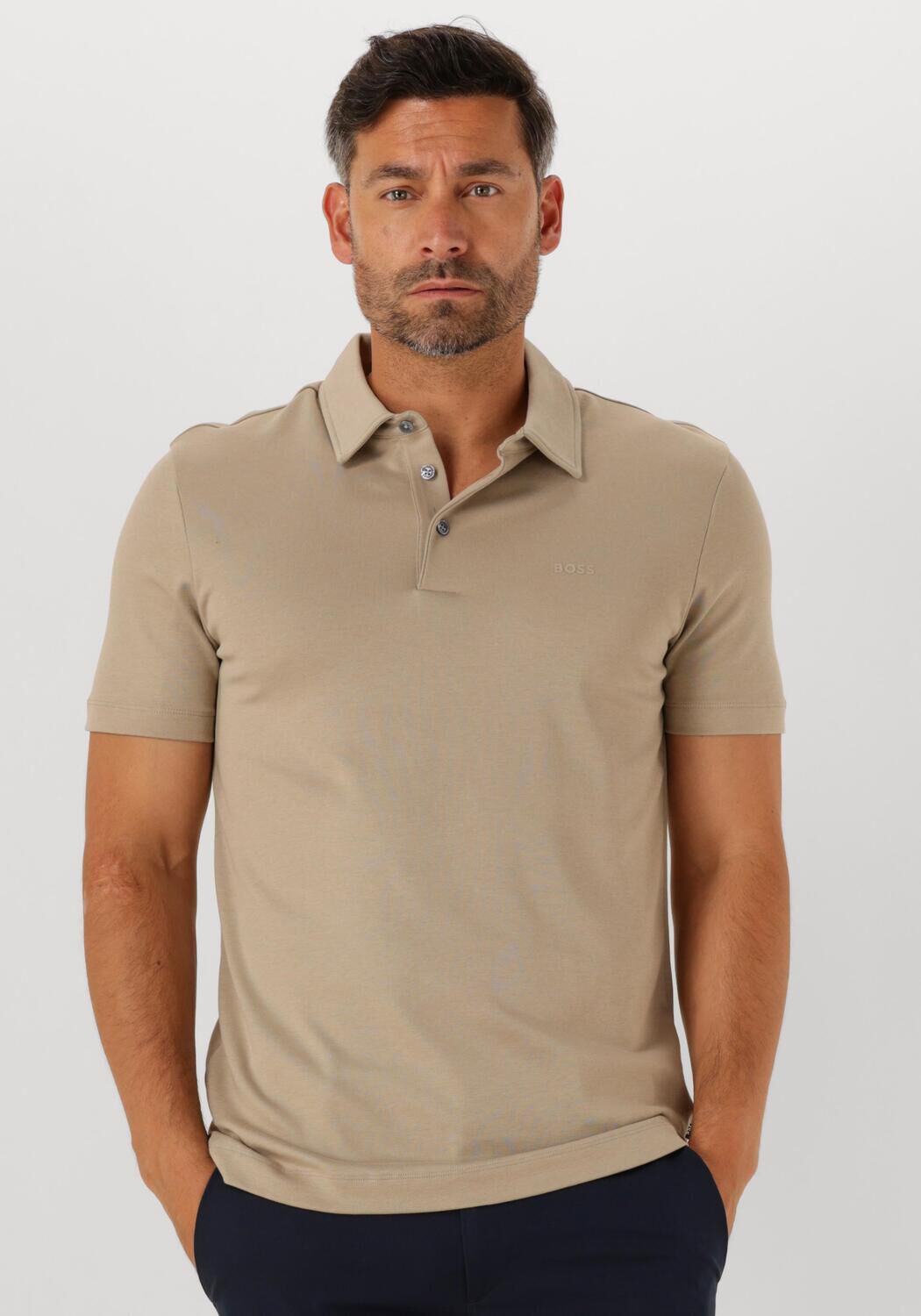 BOSS BLACK Heren Polo's & T-shirts Palosh 30 Beige