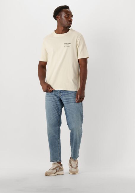 Ecru ANERKJENDT T-shirt AKKIKKI SEASONAL TEE - large