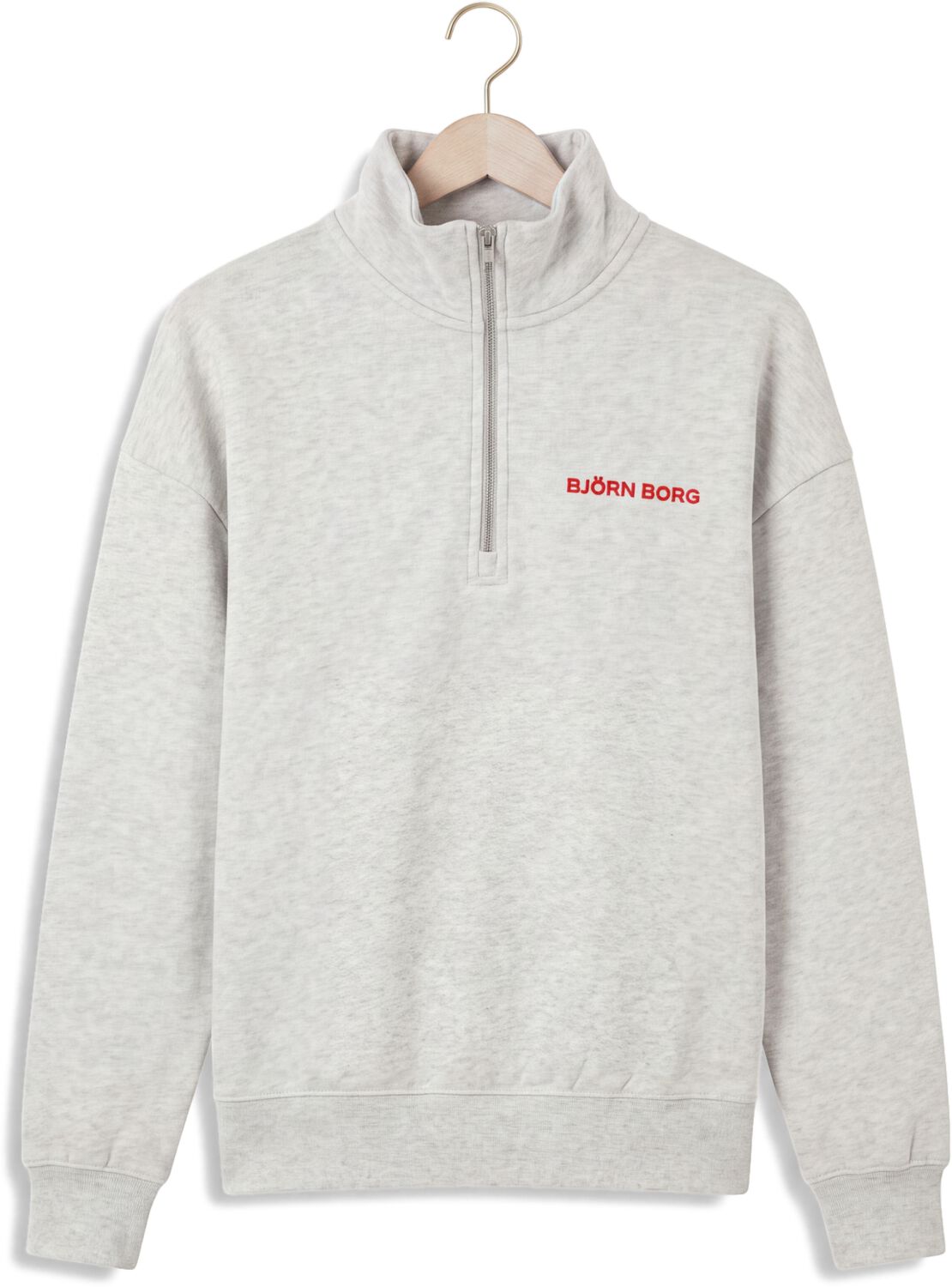 BJORN BORG Dames Truien & Vesten Borg Halfzip Sweatshirt Lichtgrijs