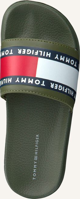 Groene TOMMY HILFIGER Badslippers FLAG PRINT POOL Groene TOMMY HILFIGER Badslippers FLAG PRINT POOL - large