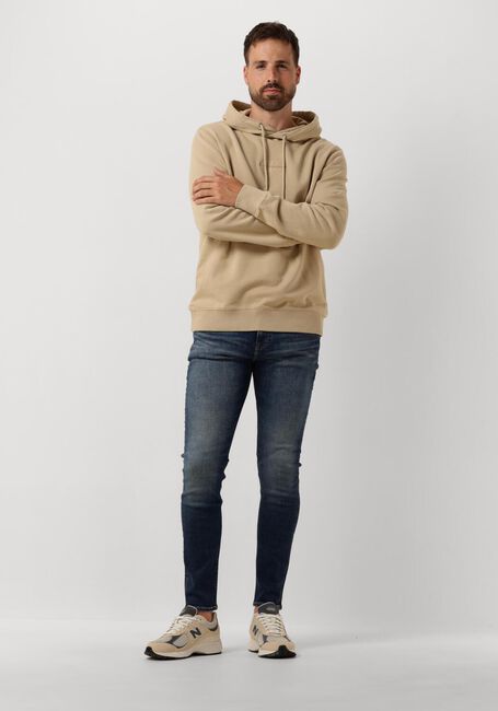 Khaki CALVIN KLEIN Sweater WASHED MONOLOGO HOODIE - large