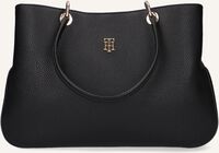 Zwarte TOMMY HILFIGER Handtas TH ESSENCE SATCHELL - medium