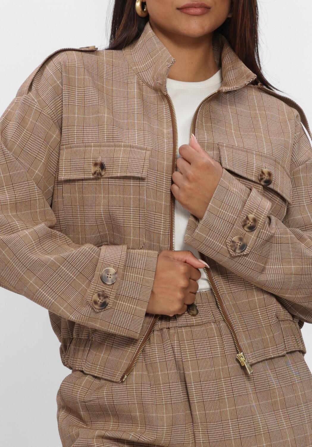 Bruine NUKUS Jack HOPE JACKET CHECK - large