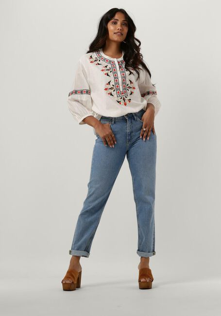 Witte SUMMUM Blouses BLOUSE COTTON VOILE EMBROIDERED Witte SUMMUM Blouses BLOUSE COTTON VOILE EMBROIDERED - large