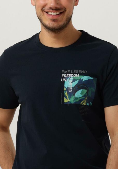 Blauwe PME LEGEND T-shirt SHORT SLEEVE R-NECK SINGLE JERSEY - large