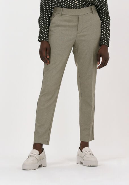 Groene MOS MOSH Pantalon GERRY TWIGGY MELANGE PANT - large
