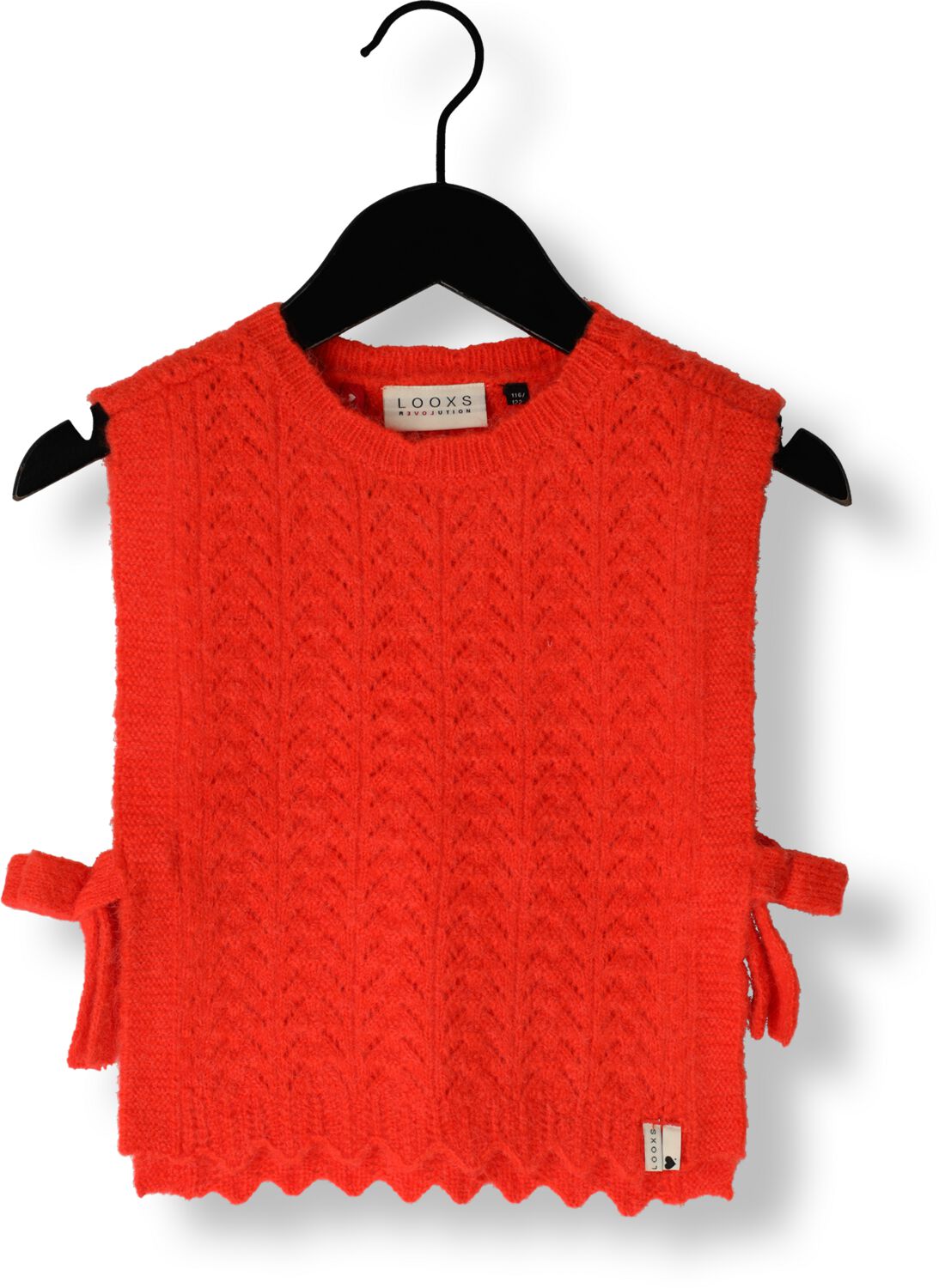 LOOXS little gilet oranje Meisjes Nylon Ronde hals Effen 128 134