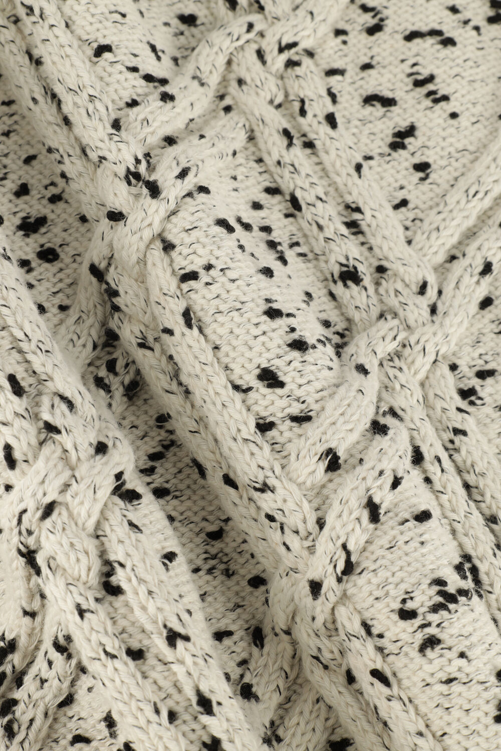 Gebroken wit PME LEGEND Trui R-NECK CABLE KNIT - large