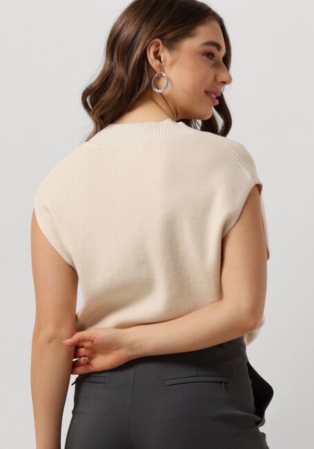 Beige VANILIA Spencer V-NECK RIB - large