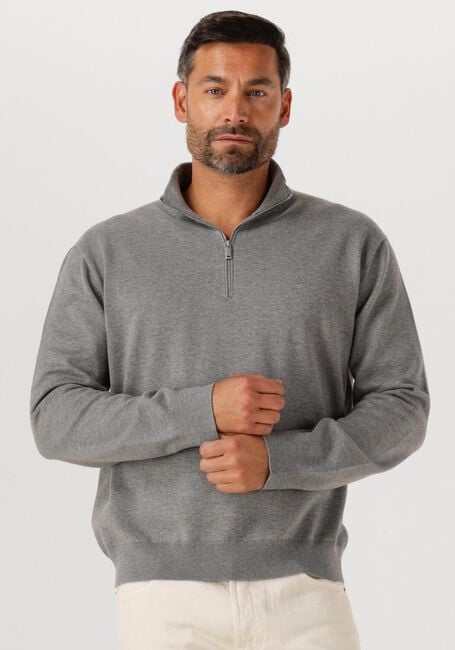 Grijze CALVIN KLEIN Trui LS SUPIMA QZ SWEATER 12GG - large
