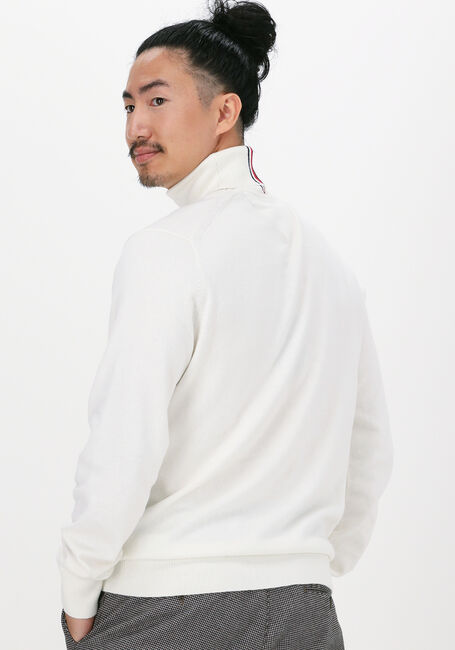 Gebroken wit TOMMY HILFIGER Coltrui PIMA COTTON CASHMERE ROLL NECK - large