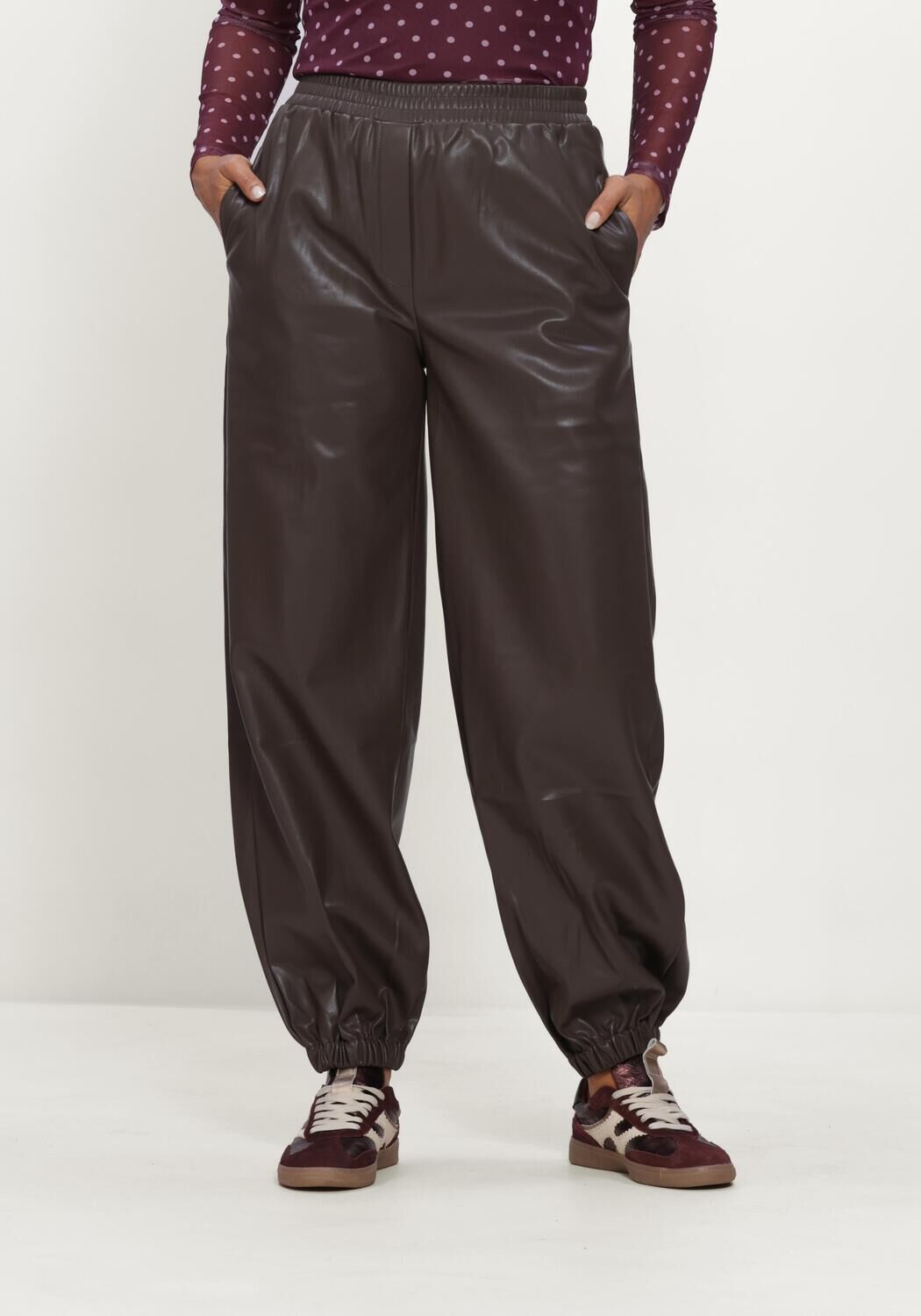 YDENCE Dames Broeken Pants Harlow Bruin