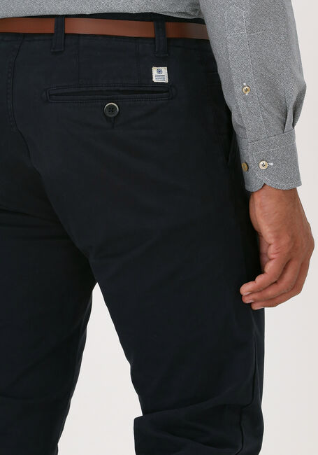 Donkerblauwe DSTREZZED Chino PRESLEY CHINO PANTS WITH BELT STRETCH TWILL - large
