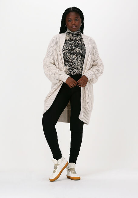 Witte SUMMUM Vest CARDIGAN CHUNKY MELANGE KNIT - large